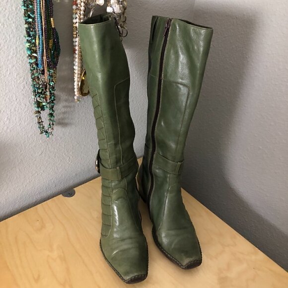 Zandalee Gamuzo Quilted & Buckled Boots - Made in Italy - Picture 3 of 12